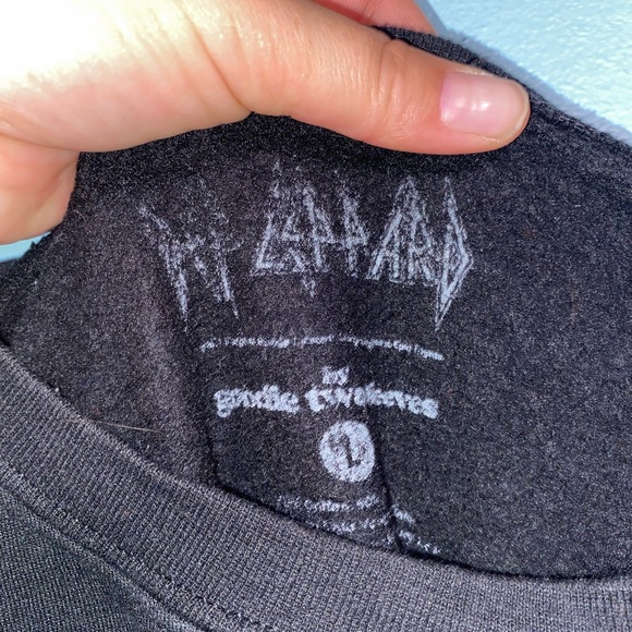 Def Leppard Sweatshirt Size Large United States 1983 World Tour PyroMania - Picture 3 of 3